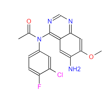 N-(3-氯-4-氟苯基)-N-(7-甲氧基-6-硝基喹唑啉-4-基)乙酰胺 869199-62-2