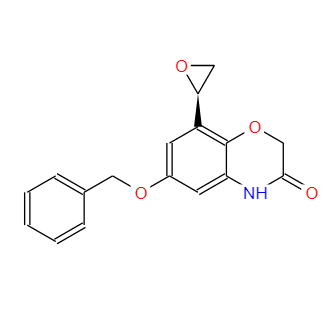 8-(2R)-环氧乙烷基-6-(苄氧基)-2H-1,4-苯并恶嗪-3(4H)-酮 869478-12-6