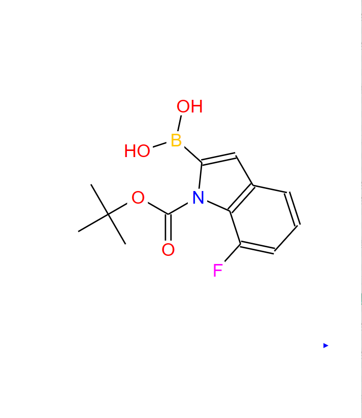 N-(BOC)-7-氟吲哚-2-硼酸 1000068-65-4