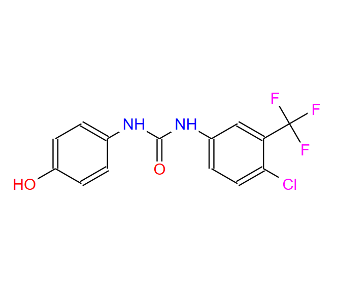 1-(4-氯-3-(三氟甲基)苯基)-3-(4-羟基苯基)脲 1129683-83-5