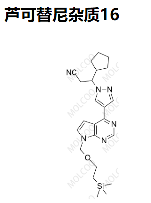芦可替尼杂质16   	C23H32N6Osi    	Ruxolitinib Impurity 16