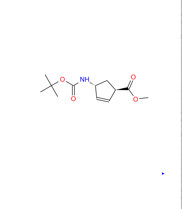 (1R,4R)-4-BOC-氨基-2-环戊烯-1-羧酸甲脂 168958-19-8