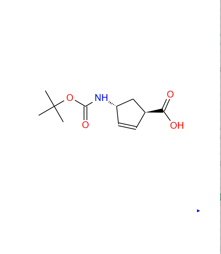 (1R,4R)-4-(BOC-氨基)-2-环戊烯羧酸 298716-03-7