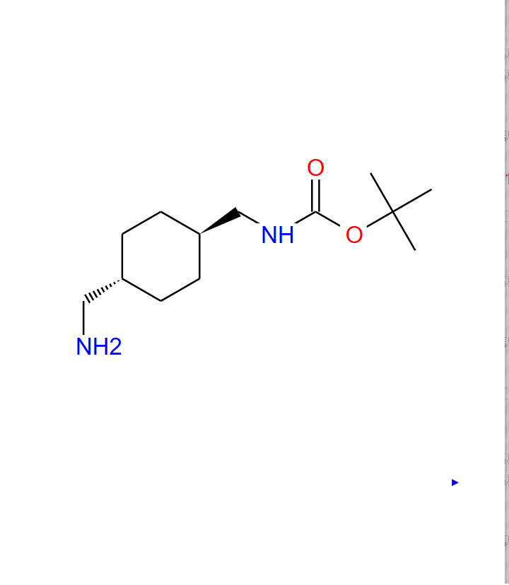 N-叔丁氧基羰基-1,4-TRANS-二氨基甲基环己烷 166168-16-7