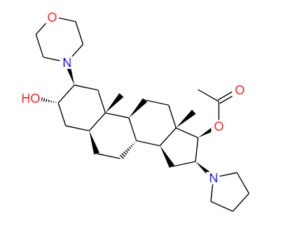 3Α,17Β-(二羟基)-2Β-(吗啉-1-基)-16-(吡咯烷-1-基)-5Α-雄甾-17-乙酸酯