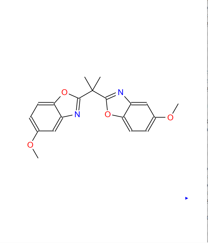 2，2'-丙烷-2，2-二基双（5-甲氧基苯并恶唑） 2770294-30-7