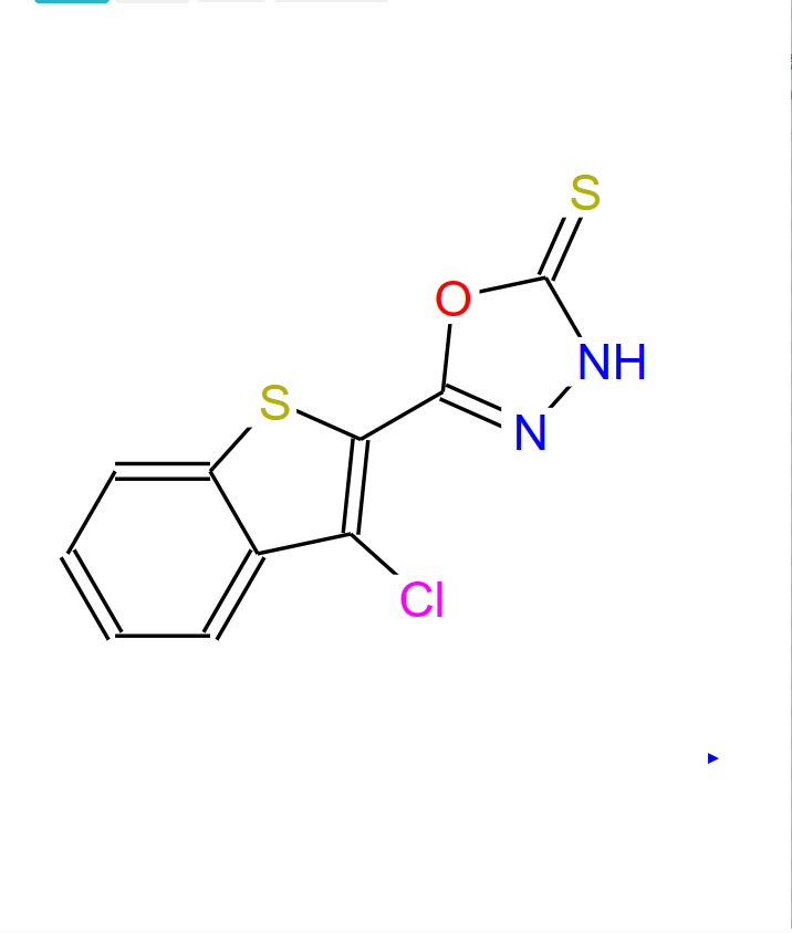 5-(3-氯-1-苯并噻吩-2-基)-1,3,4-噁二唑-2-硫醇 144605-30-1