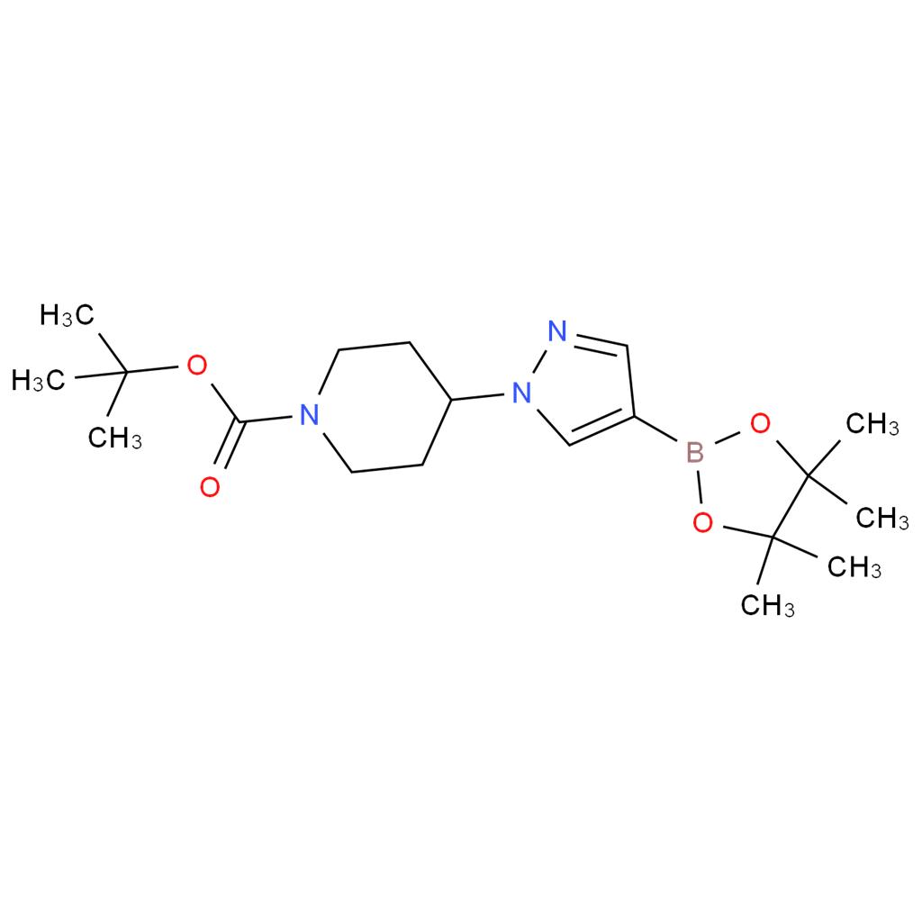  4-[4-(4,4,5,5-四甲基-1,3,2-二氧杂环戊硼烷-2-基)-1H-吡唑-1-基]哌啶-1-甲酸叔丁酯（877399-74-1）