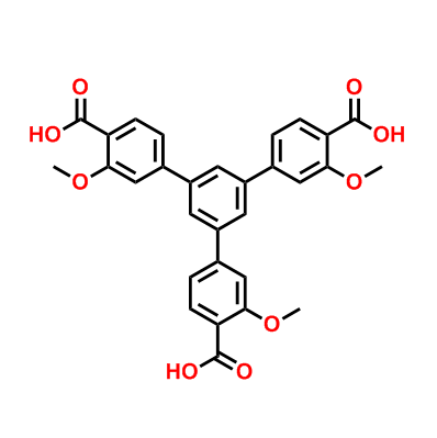 5'-（4-羧基-3-甲氧基苯基）-3,3'-二甲氧基-[1,1'-:3'-，1''-三苯基]-4,4'二羧酸