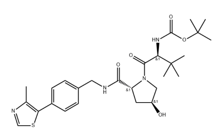 ((S)-1-((2R,4S)-4-羟基-2-((4-(4-甲基噻唑-5-基)苄基)氨基甲酰基)吡咯烷-1-基)-3,3-二甲基-1-氧代丁烷-2-基)氨基甲酸叔丁酯