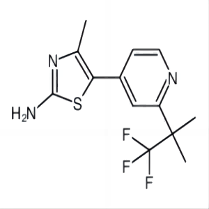 4-甲基-5-(2-(1,1,1-三氟-2-甲基丙-2-基)吡啶-4-基)噻唑-2-胺