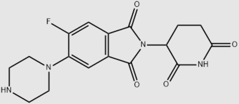 2-(2,6-二氧代哌啶-3-基)-5-氟-6-(哌嗪-1-基)异吲哚啉-1,3-二酮