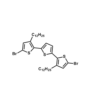 5,5''-二溴-3,3'-二十二烷基-2,2'-:5'-，2'-三噻吩 1287297-43-1