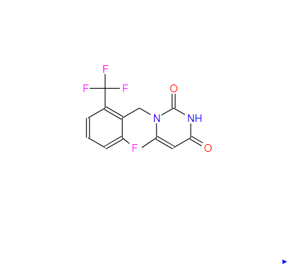 830346-47-9；1-[2-氟-6-(三氟甲基)苄基]-6-甲基嘧啶-2,4(1H,3H)-二酮