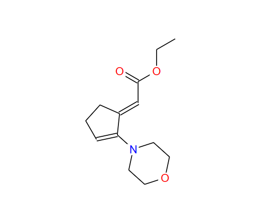 Acetic acid, 2-[2-(4-morpholinyl)-2-cyclopenten-1-ylidene]-, ethyl ester 380350-42-5