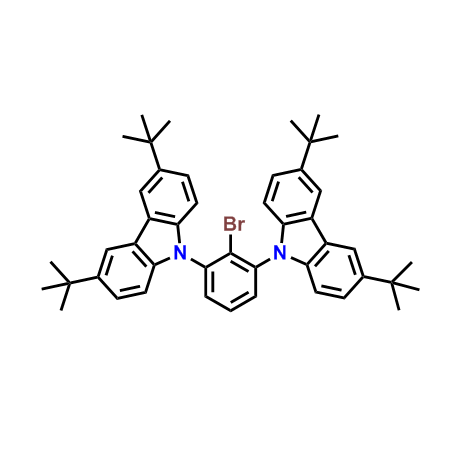 9,9'-（2-溴-1,3-亚苯基）双（3,6-二叔丁基-9H-咔唑）