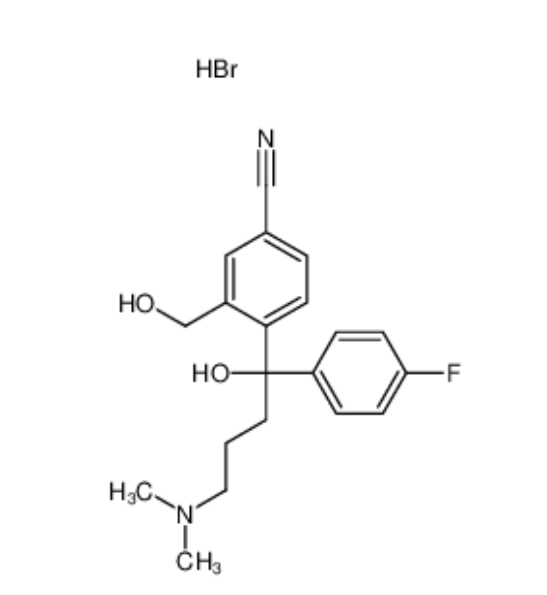 4-[4-(二甲氨基)-1-(4-氟苯基)-1-羟丁基]-3-羟甲基苯腈氢溴酸盐
