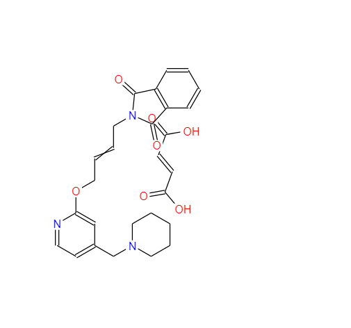 N-[顺-4-[4-(N-哌啶甲基)吡啶-2-氧]-2-丁烯-1-基]邻苯二甲酰亚胺 顺丁烯二酸盐 146447-26-9