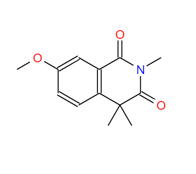 格列喹酮二甲基化物:7-甲氧基-2,4,4-三甲基异喹啉-1,3-(2H,4H)-二酮 191988-38-2