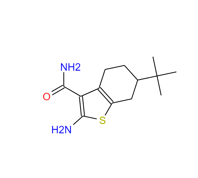 苯并噻吩-3-甲酰胺,4,5,6,7-四氢-2-氨基-6-叔丁基- 68746-25-8
