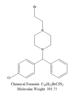 1-(4-氯苯基)苯甲基-4-溴乙基-哌嗪