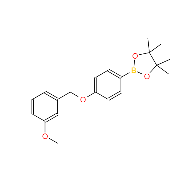 2-(4-(3-甲氧基苄基)氧基)苯基)-4,4,5,5-四甲基-1,3,2-二氧苯甲醛 1813554-34-5