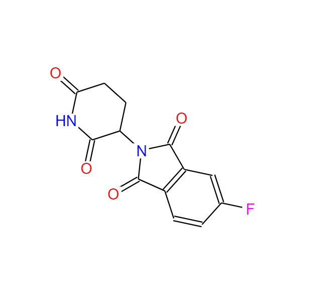 2-(2,6-二氧代 - 哌啶-3-基)-5-氟 - 异吲哚-1,3-二酮 835616-61-0
