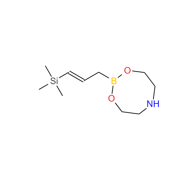 (E)-2-(3-(三甲基硅烷基)烯丙基)-1,3,6,2-二氧氮杂硼杂环辛烷 774597-13-6