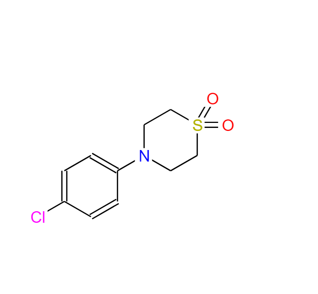 4-(4-氯苯基)硫代吗啉-1,1-二氧化物 82222-74-0