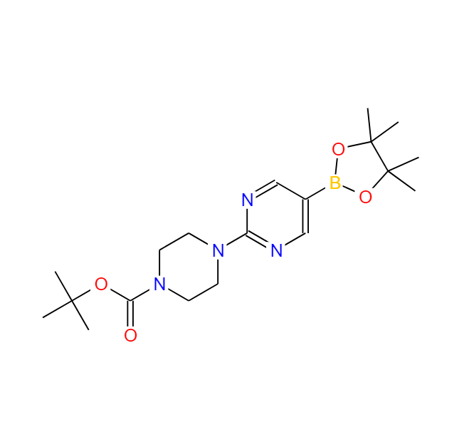 2-[4-(N-BOC)哌嗪-1-基]嘧啶-5-硼酸频哪醇酯 940284-98-0