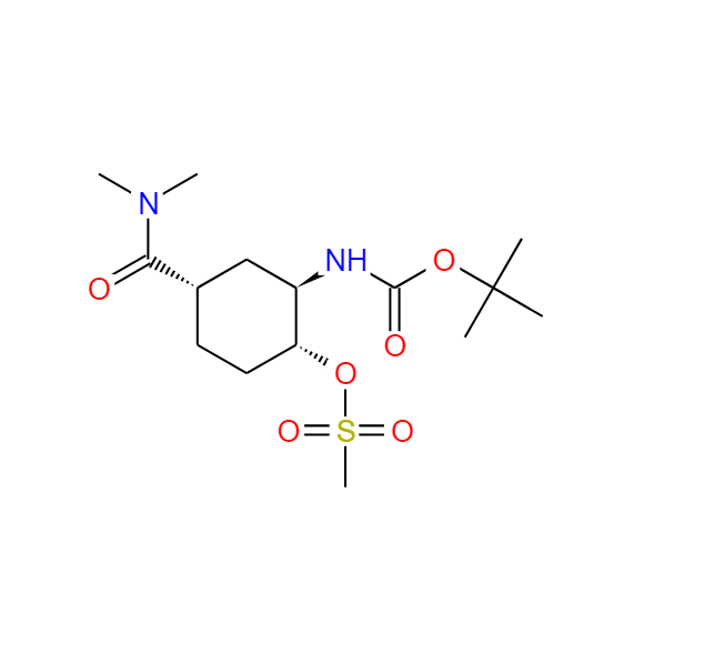 (1R,2R,4S)-2-N-BOC-氨基-4-二甲胺羰基环己基甲磺酸酯 929693-31-2