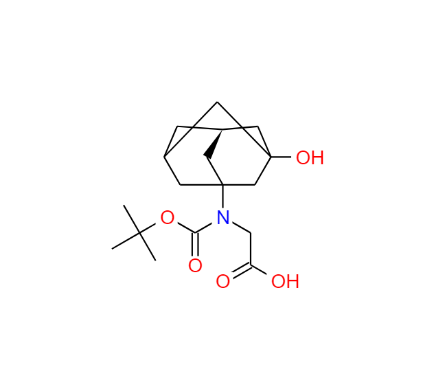 (R)-N-BOC-3-羟基金刚烷基甘氨酸 1334321-39-9