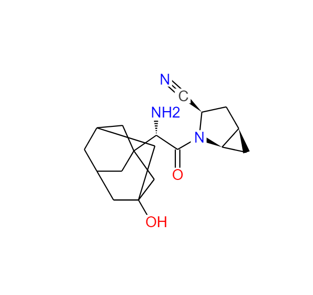 (1R,3R,5R)-2-[(2S)-2-氨基-2-(3-羟基-1-金刚烷基)-1-羰基乙基]-2-氮杂双环[3.1.0]己烷-3-腈(沙格列汀中间体对应杂质) 1564265-94-6