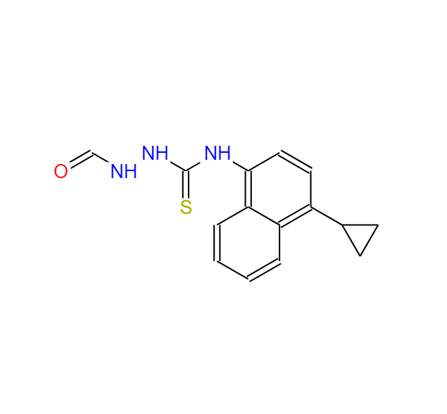 N-(4-环丙基-1-萘基)-2-甲酰基肼基硫代甲酰胺 1533519-86-6
