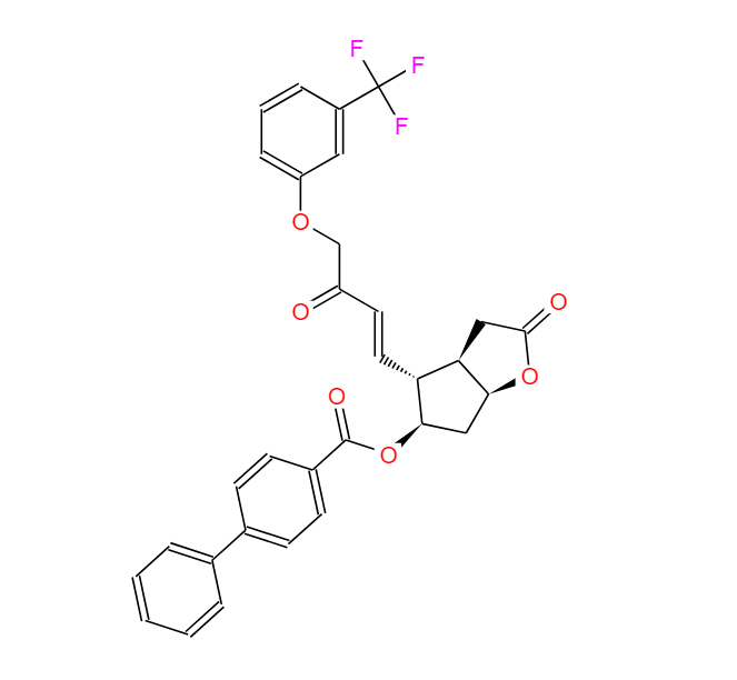 (3AR,4R,5R,6AS)-六氢-2-氧代-4-[(1E)-3-氧代-4-[3-(三氟甲基)苯氧基]-1-丁烯-1-基]-2H-环戊并[B]呋喃-5-基 [1,1'-联苯]-4-甲酸酯 54142-64-2