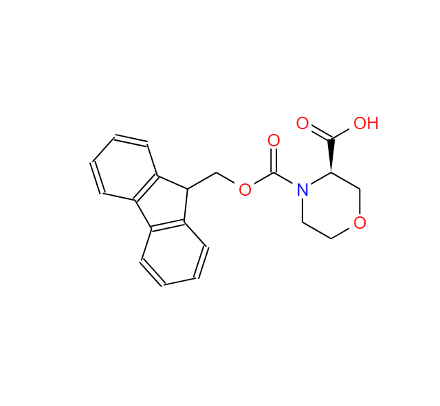 (3R)-3,4-吗啉二羧酸 4-(9H-芴-9-甲基)酯 942153-03-9