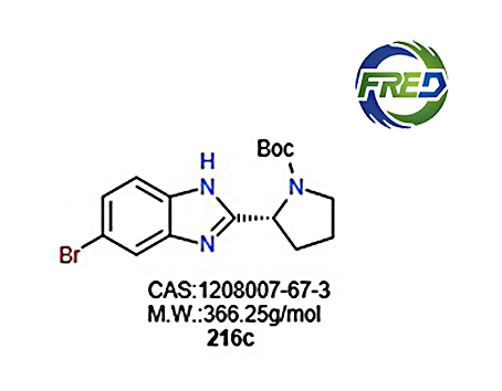 (S)-2-(6-溴-1H-苯并咪唑-2-基)吡咯烷-1-羧酸叔丁酯 1208007-67-3