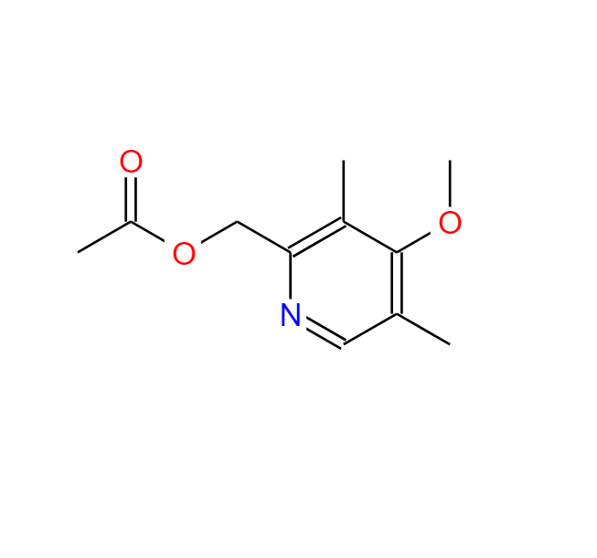 2-(乙酰氧基甲基)-4-甲氧基-3,5-二甲基吡啶 91219-90-8