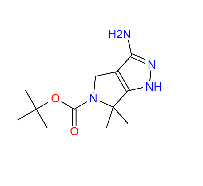 3-氨基-6,6-二甲基吡咯并[3,4-C]吡唑-5(1H,4H,6H)-甲酸叔丁酯 398491-61-7