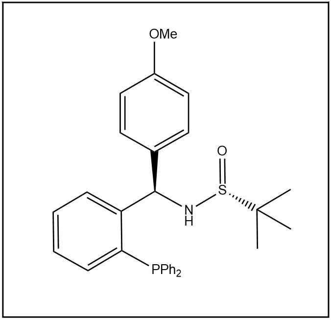 S(R)]-N-[(R)-[2-(二苯基膦)苯基](4-甲氧基苯基)甲基]-2-叔丁基亚磺酰胺 1595319-96-2