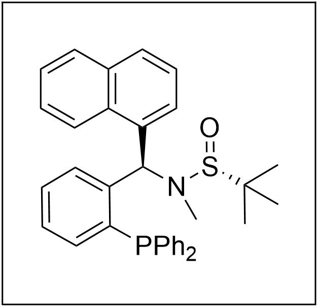 S(R)]-N-[(R)-[2-(二苯基膦)苯基]-1-萘基甲基]-N-甲基-2-叔丁基亚磺酰胺 2565792-58-5