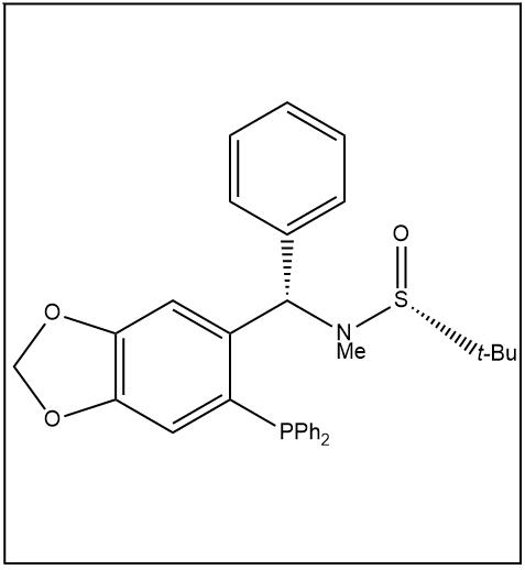 S(R)]-N-[(S)-[6-(二苯基膦)苯并[d][1,3]-二氧戊环-5基]-1-苯基甲基]-N-甲基-2-叔丁基亚磺酰胺