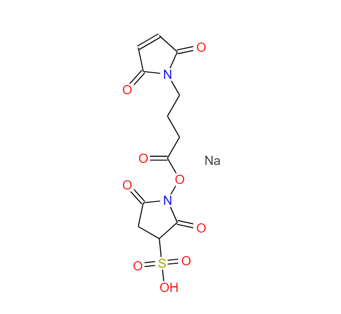 磺基-N-琥珀酰亚胺基4-马来酰亚胺丁酸钠盐 185332-92-7