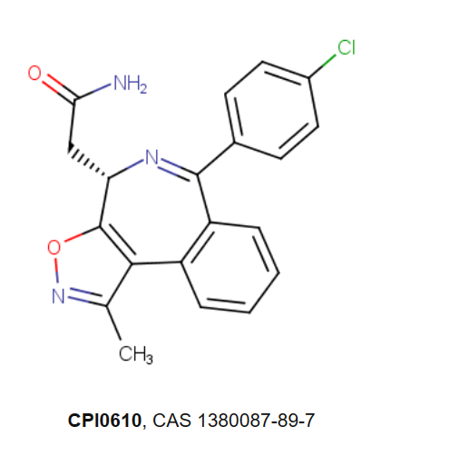 CPI-0610是一种有效的选择性 BET溴区抑制剂