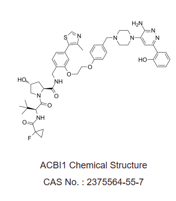 ACBI1 是一种基于PROTAC 技术的 BAF ATPase 亚基SMARCA2和SMARCA4降解剂