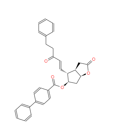 (3AR,4R,5R,6AS)-六氢-2-氧代-4-[(1E)-3-氧代-5-苯基-1-戊烯基]-2H-环戊并[B]呋喃-5-基 [1,1'-联苯]-4-甲酸酯 41639-72-9