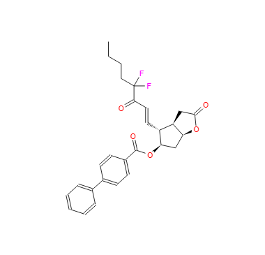 [3AR-[3AA,4A(E),5B,6AA]]-4-(4,4-二氟-3-氧代-1-辛烯基)六氢-2-氧代-2H-环戊并[B]呋喃-5-基 [1,1'-联苯]-4-甲酸酯 118583-35-0
