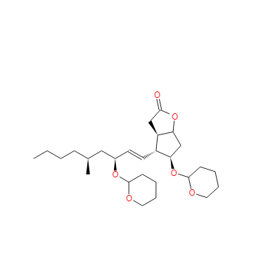 2H-环戊并[B]呋喃-2-酮,六氢-4-[(1E,3S,5S)-5-甲基-3-[(四氢-2H-吡喃-2-基)氧基]-,(3AR,4R,5R,6AS)-(...) 101849-78-9