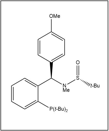 S(R)]-N-[(R)-(4-甲氧基苯基)[2-(二叔丁基膦)苯基]甲基]-N-甲基-2-叔丁基亚磺酰胺