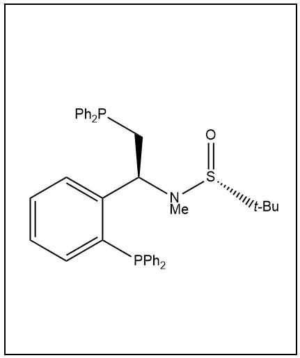 S(R)]-N-[(1S)-2-(二苯基膦)-1-[2-(二苯基膦)苯基]乙基]-N-甲基-2-叔丁基亚磺酰胺 2768445-58-3